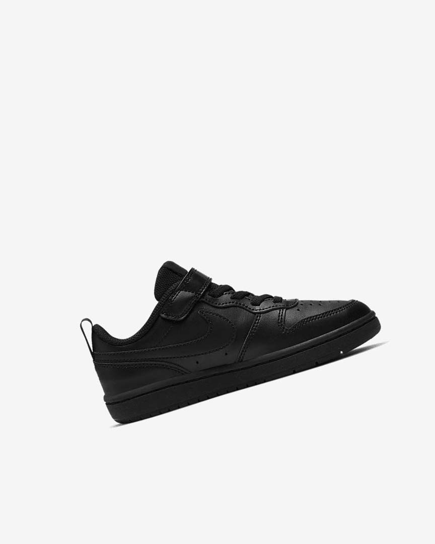 Zapatos Nike Court Borough Low 2 Niño Negras Negras Negras | AR4539