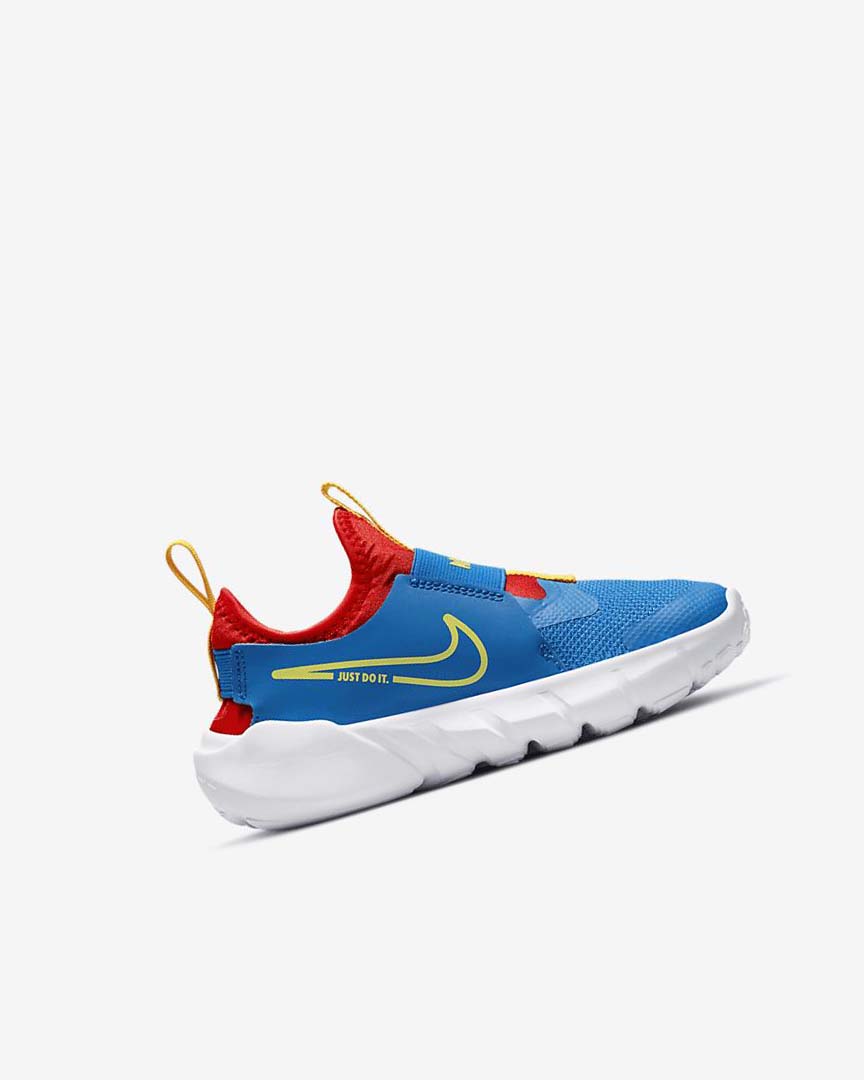 Zapatos Nike Flex Runner 2 Niño Azules Rojas Doradas Verde | AR5427