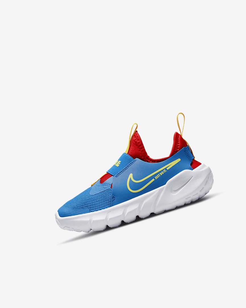 Zapatos Nike Flex Runner 2 Niño Azules Rojas Doradas Verde | AR5427