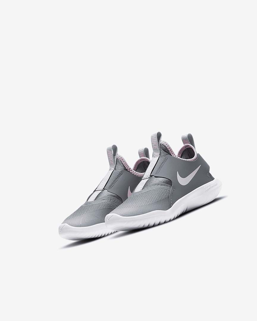 Zapatos Nike Flex Runner Niña Gris Claro Gris Blancas Rosas | AR5082