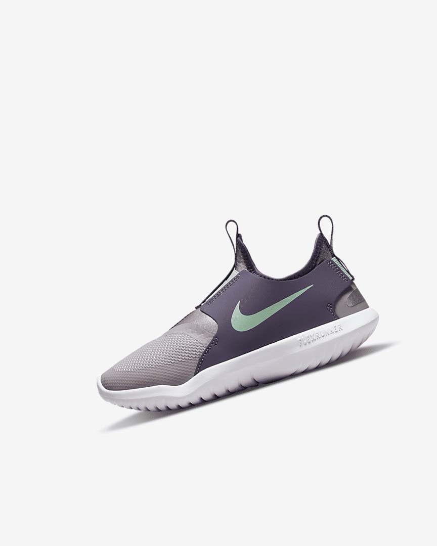 Zapatos Nike Flex Runner Niña Gris Moradas Verde Menta | AR5325