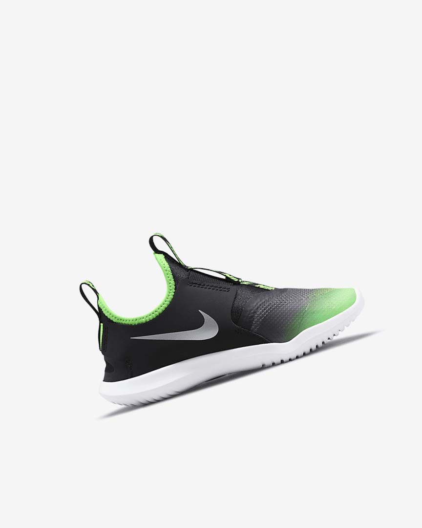 Zapatos Nike Flex Runner Niña Negras Verde | AR3092