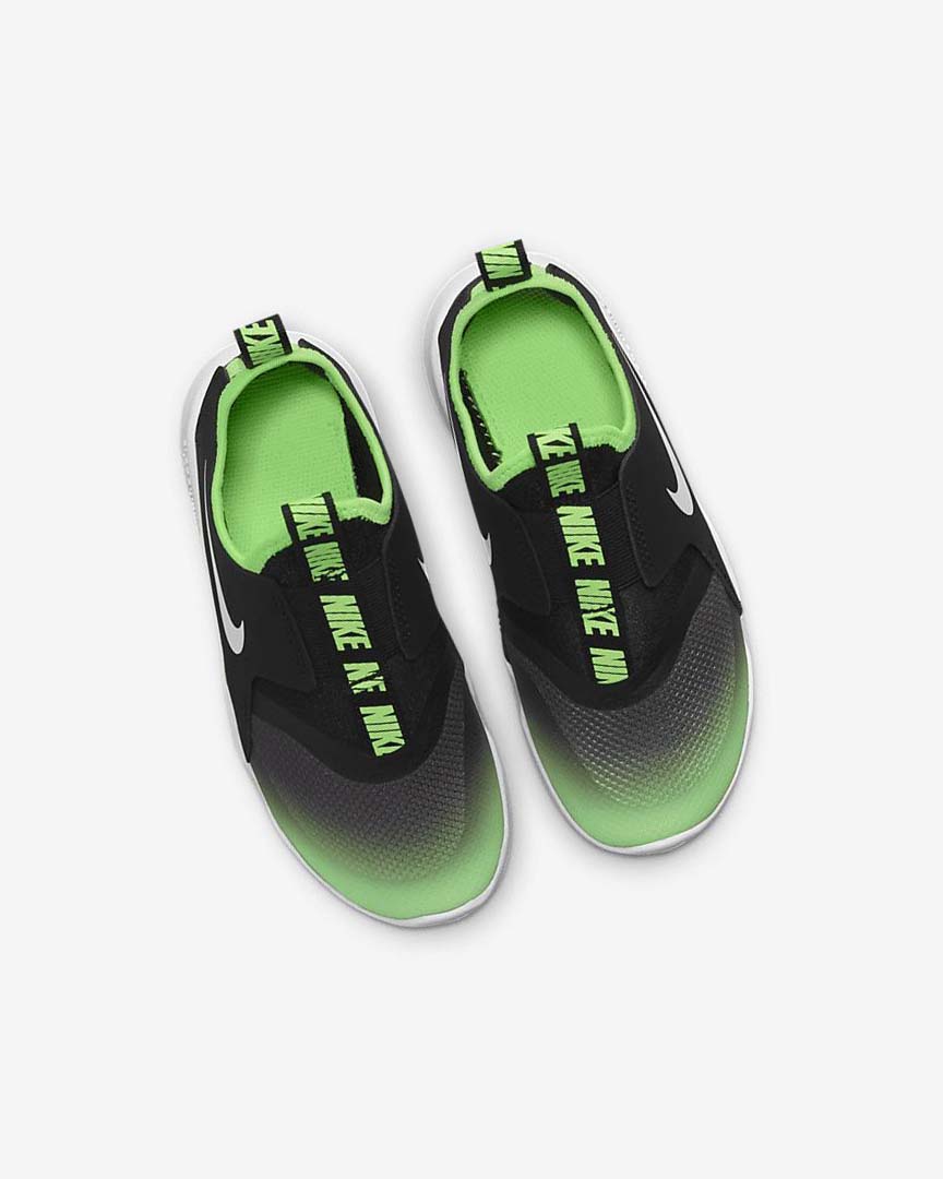 Zapatos Nike Flex Runner Niña Negras Verde | AR3092