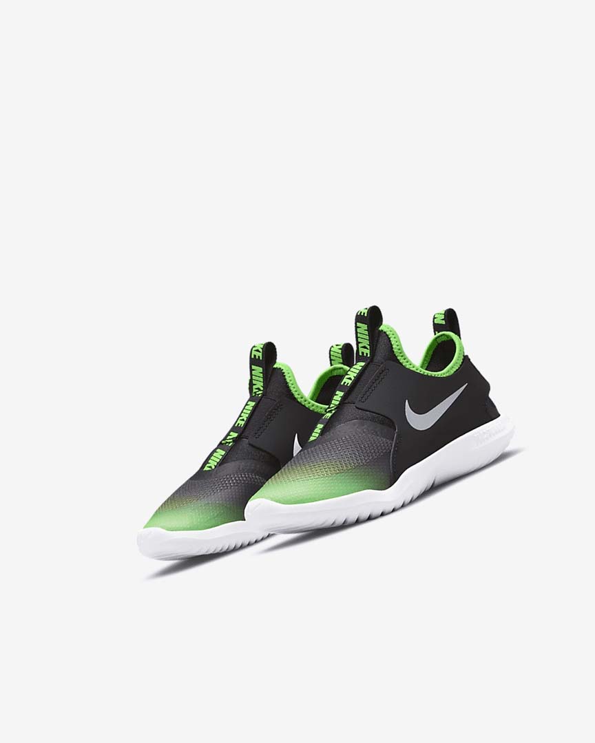 Zapatos Nike Flex Runner Niña Negras Verde | AR3092