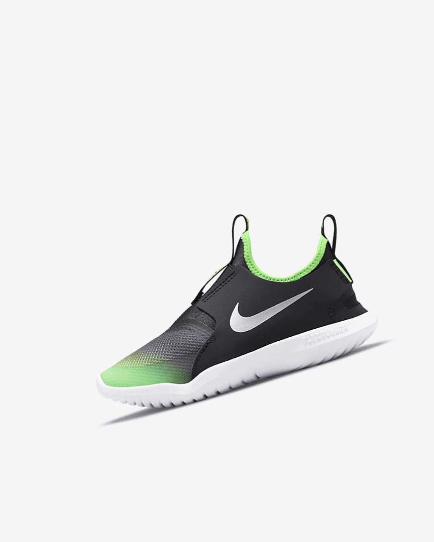 Zapatos Nike Flex Runner Niña Negras Verde | AR3092