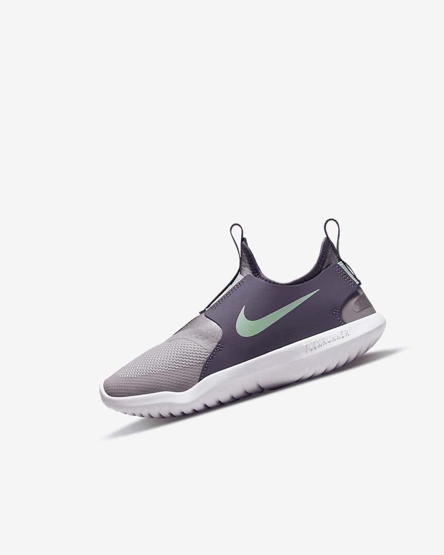 Zapatos Nike Flex Runner Niño Gris Moradas Verde Menta | AR1128