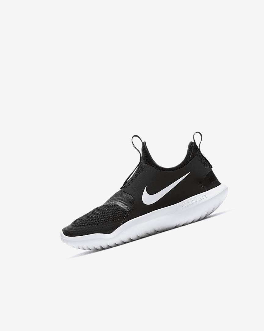 Zapatos Nike Flex Runner Niño Negras Blancas | AR2955