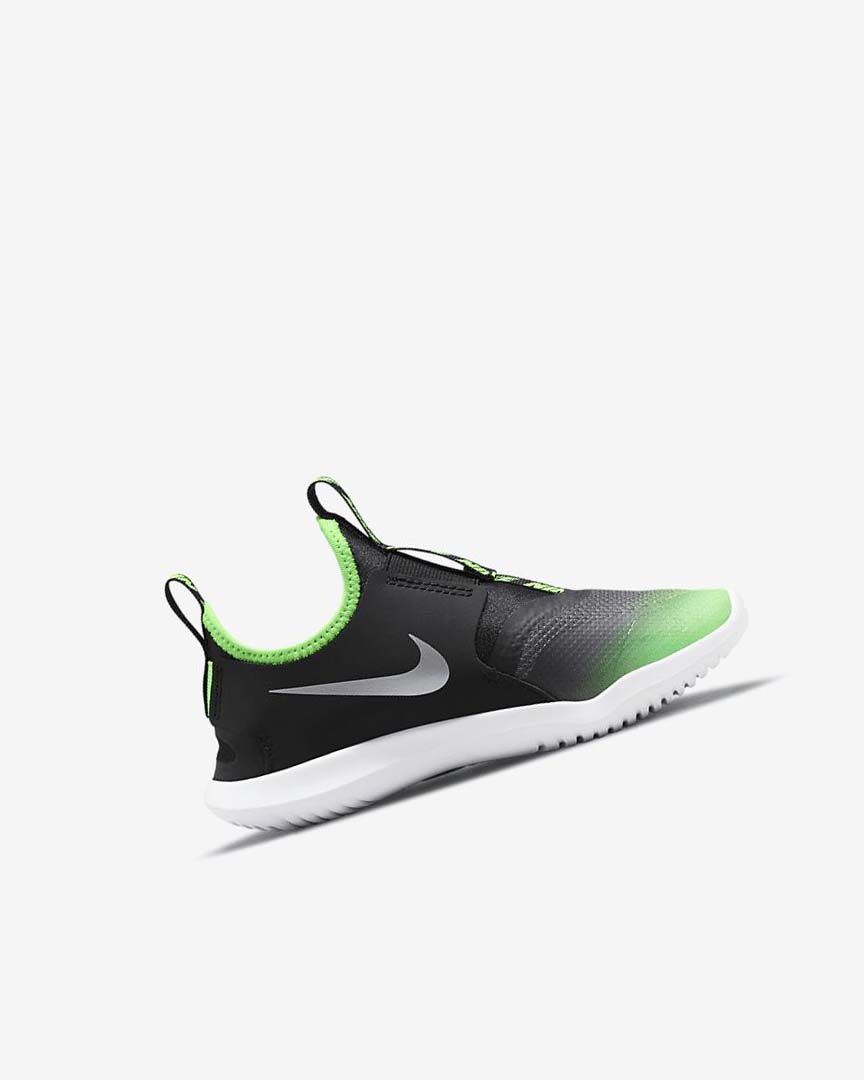 Zapatos Nike Flex Runner Niño Negras Verde | AR2343