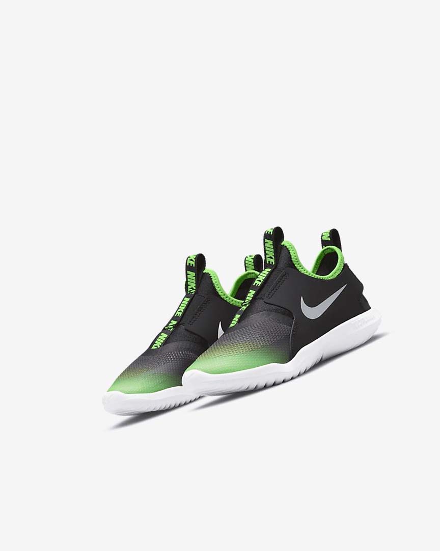 Zapatos Nike Flex Runner Niño Negras Verde | AR2343