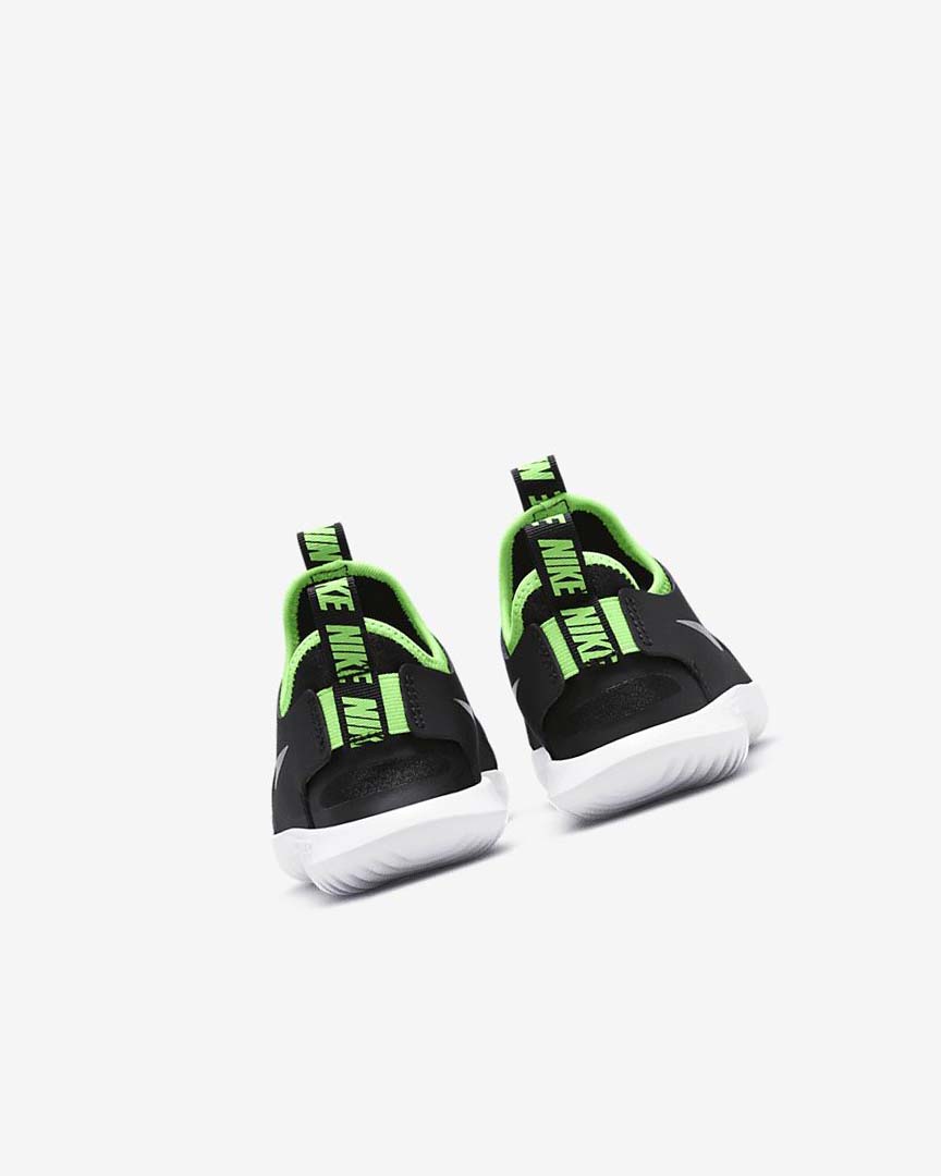 Zapatos Nike Flex Runner Niño Negras Verde | AR2343