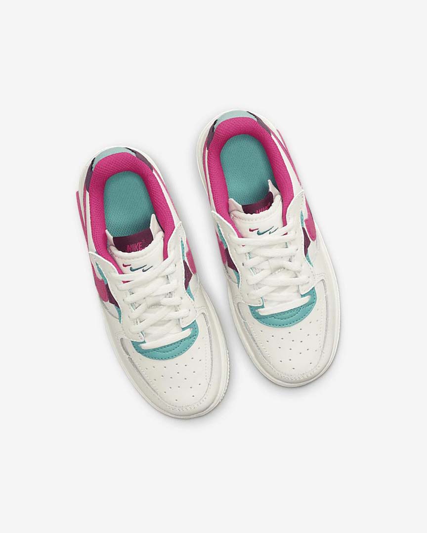 Zapatos Nike Force 1 Fontanka Niña Turquesa Rosas | AR2796