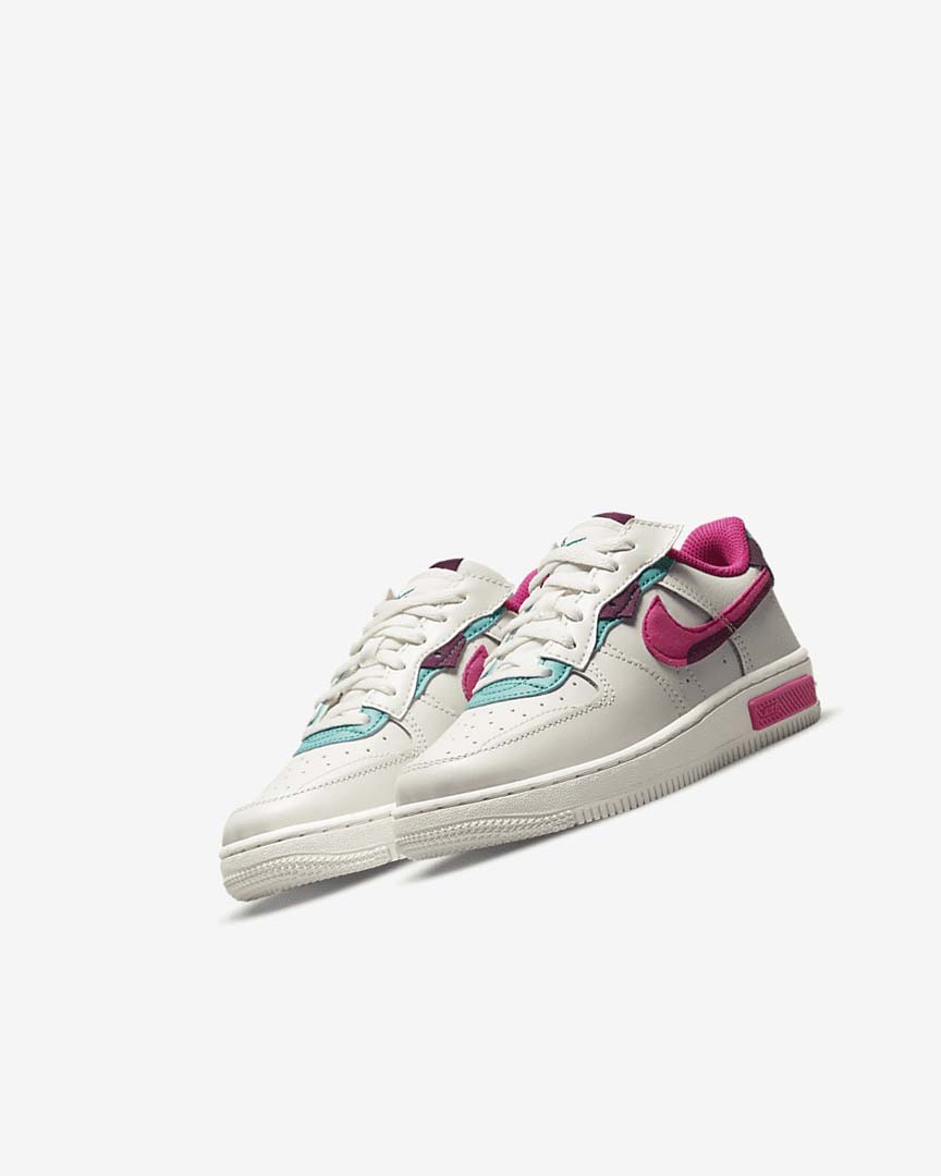 Zapatos Nike Force 1 Fontanka Niña Turquesa Rosas | AR2796