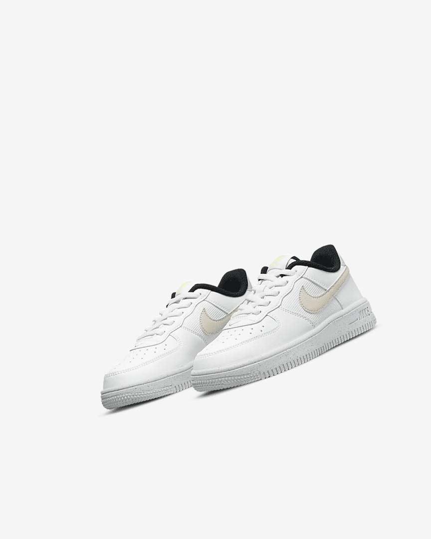 Zapatos Nike Force 1 Next Nature Niña Blancas Negras Beige Claro | AR3104