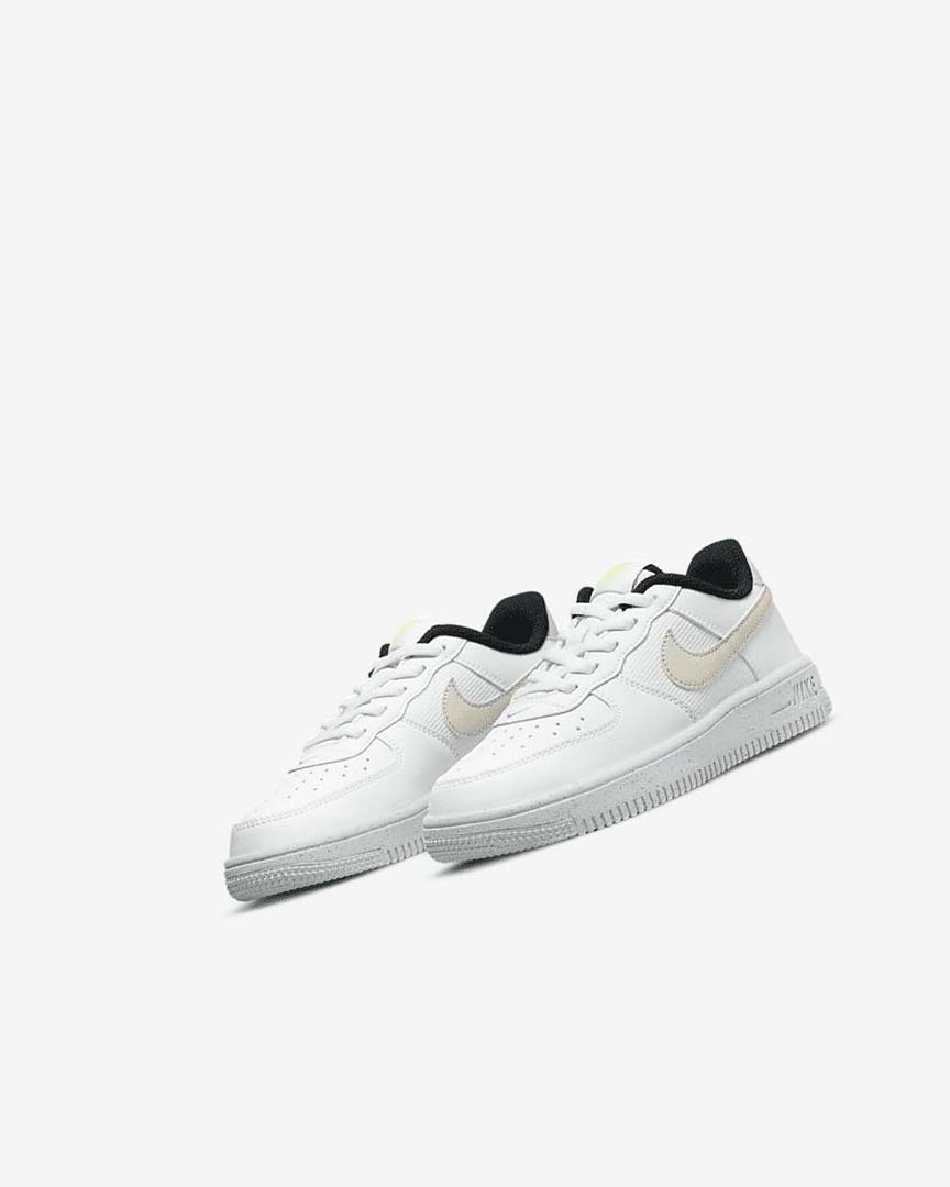 Zapatos Nike Force 1 Next Nature Niño Blancas Negras Beige Claro | AR5167