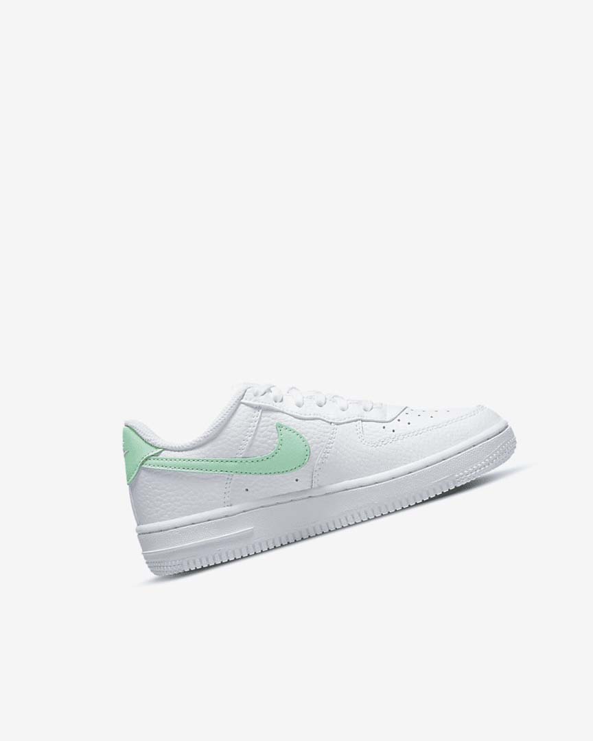 Zapatos Nike Force 1 Niña Blancas Verde Menta | AR2692