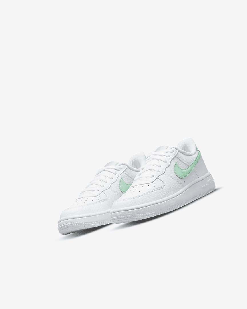 Zapatos Nike Force 1 Niña Blancas Verde Menta | AR2692