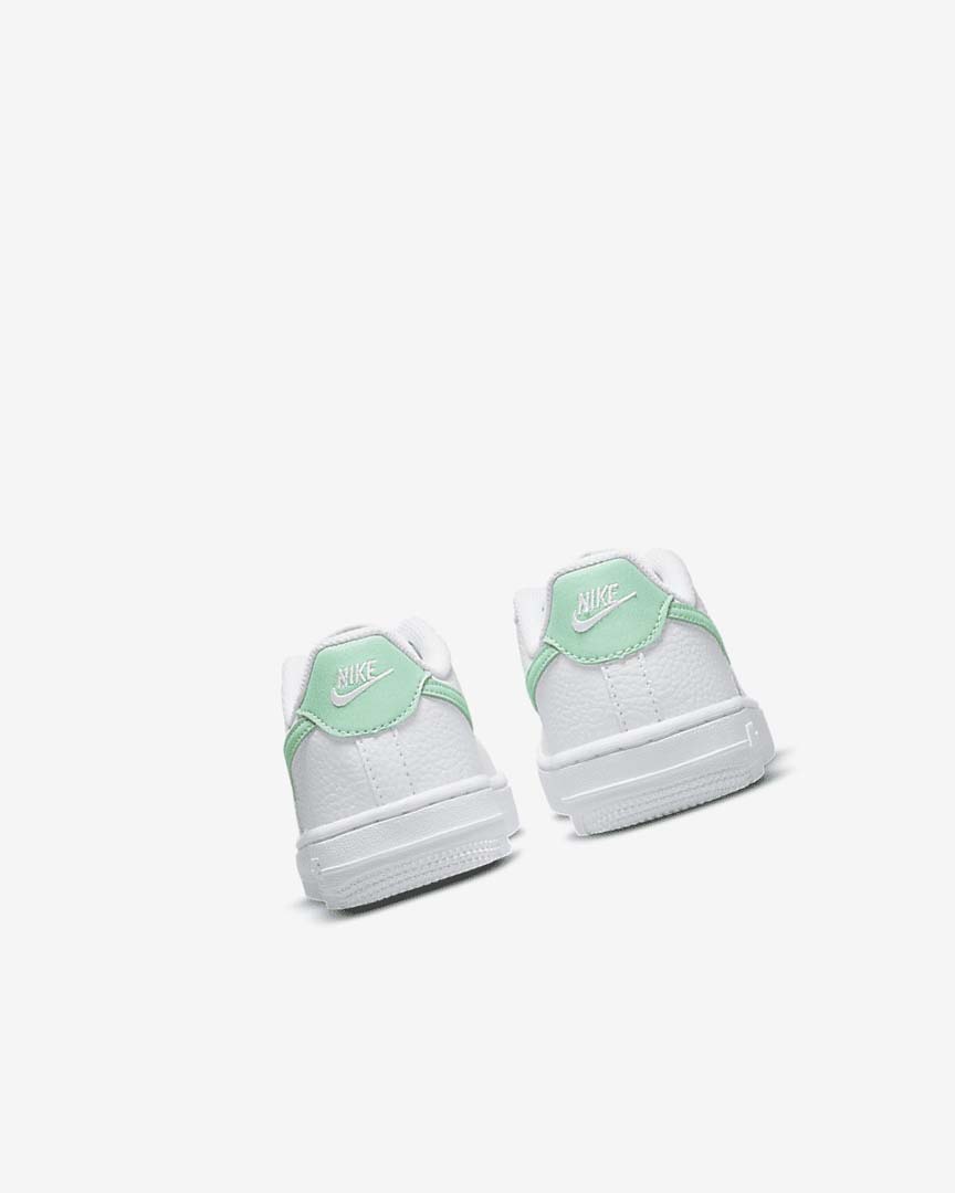 Zapatos Nike Force 1 Niña Blancas Verde Menta | AR2692