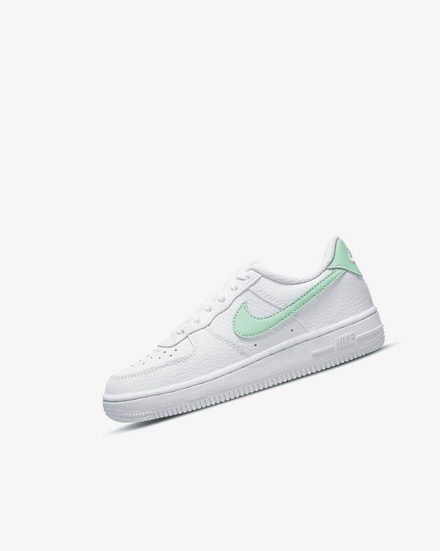 Zapatos Nike Force 1 Niña Blancas Verde Menta | AR2692