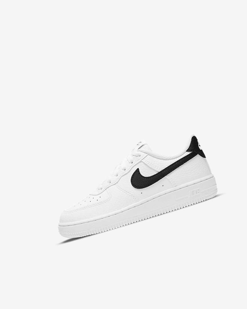 Zapatos Nike Force 1 Niño Blancas Negras | AR3183