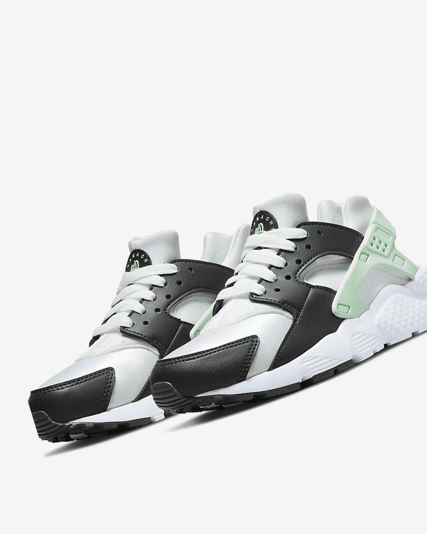 Zapatos Nike Huarache Run Niña Blancas Verde Menta | AR2604