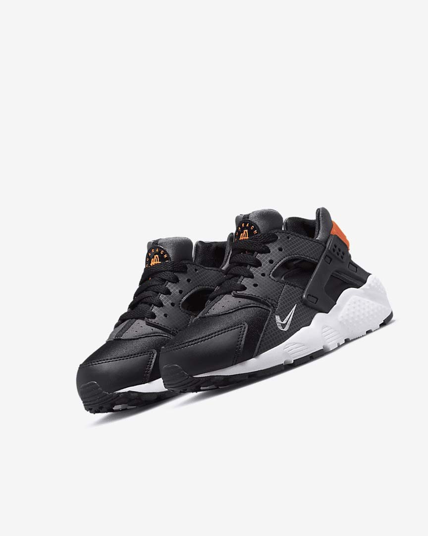 Zapatos Nike Huarache Run Niña Negras Naranjas Gris Blancas | AR4558