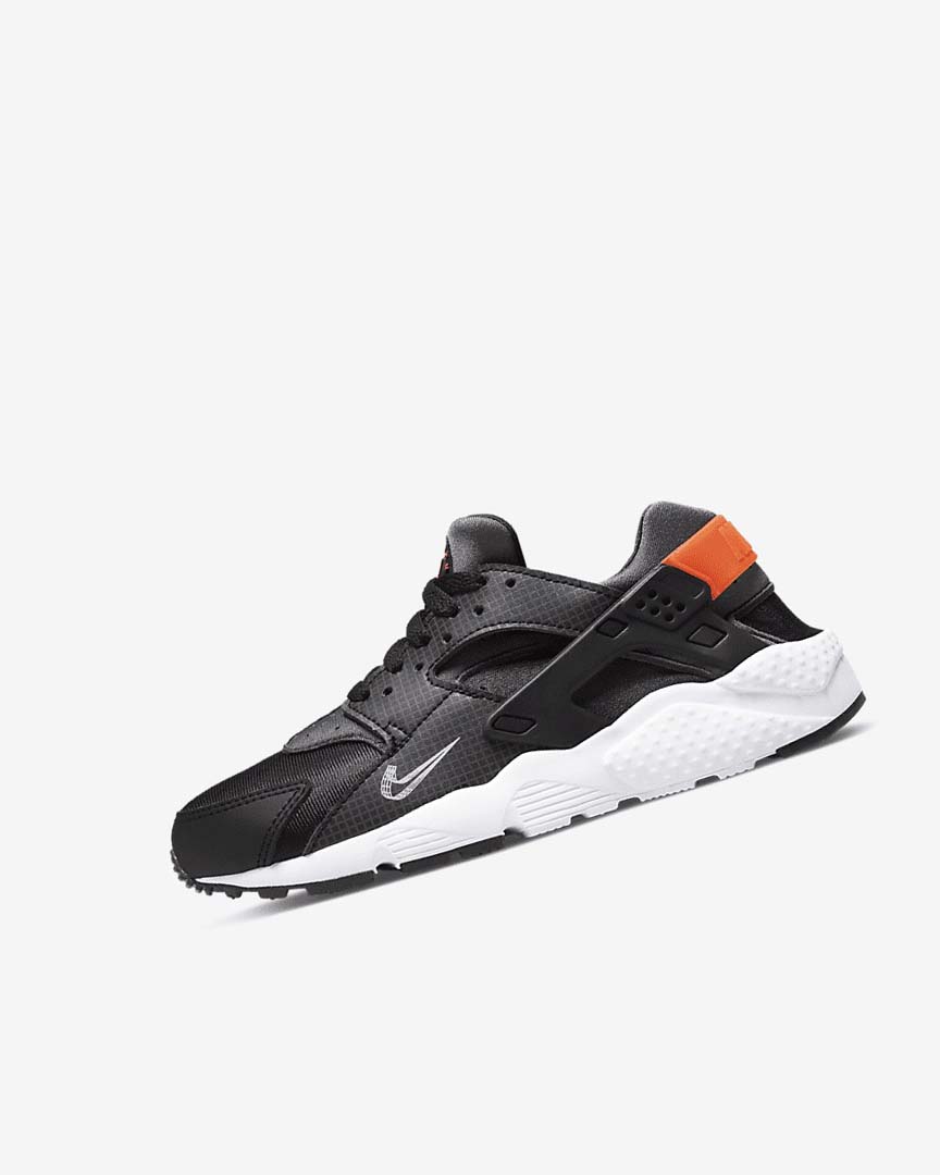 Zapatos Nike Huarache Run Niña Negras Naranjas Gris Blancas | AR4558