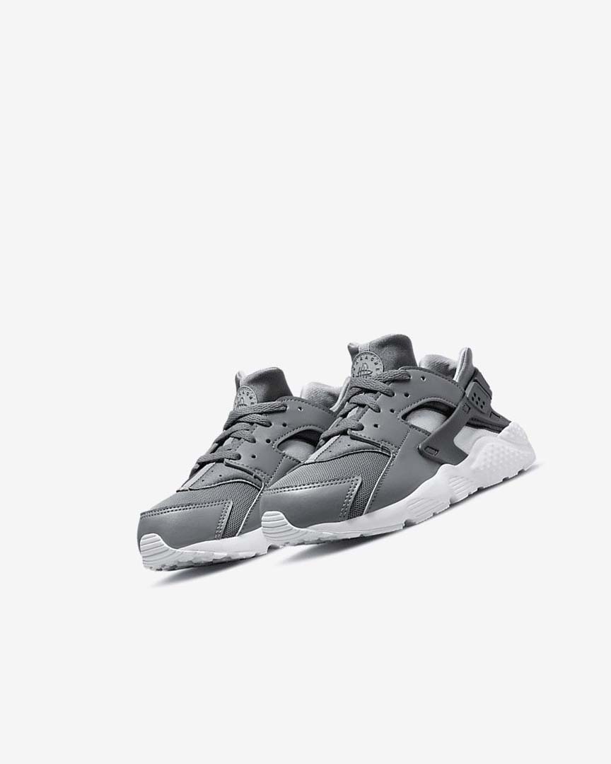 Zapatos Nike Huarache Run Niño Gris Gris Blancas Gris | AR3141