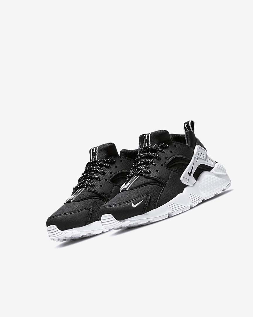 Zapatos Nike Huarache SE Niño Negras Blancas Negras | AR4514