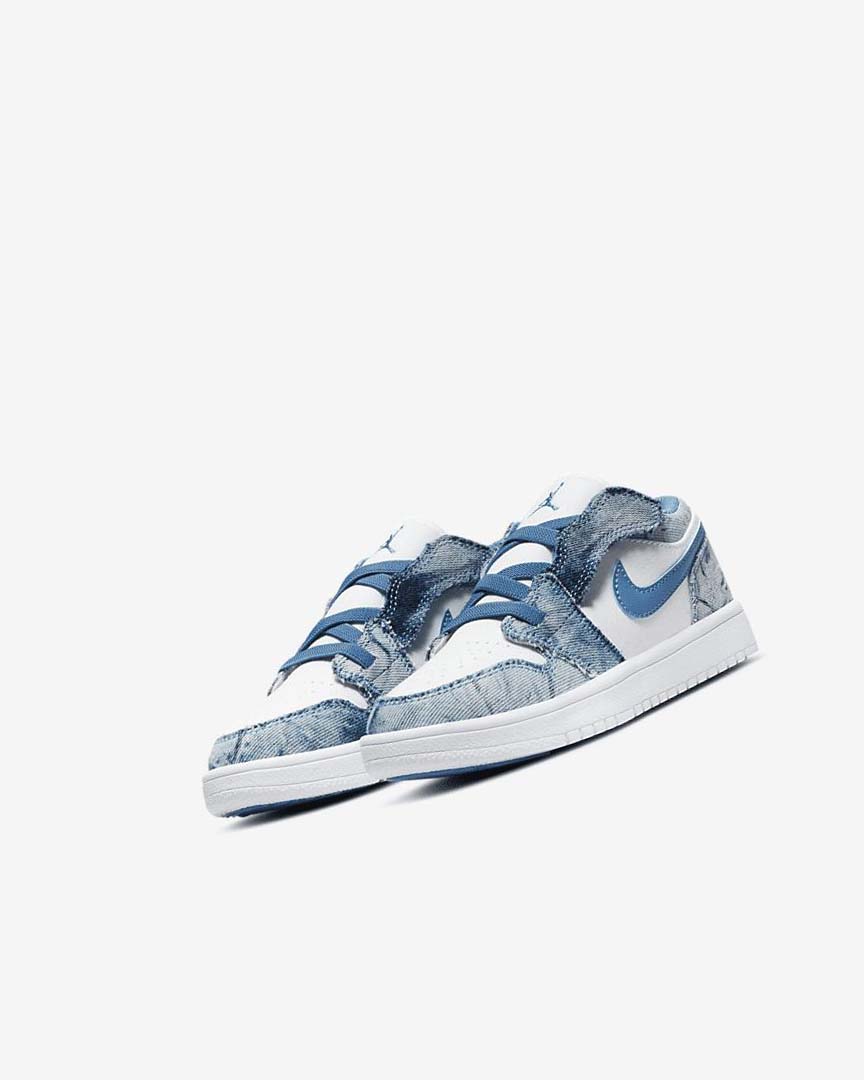 Zapatos Nike Jordan 1 Low Alt Niño Blancas Blancas Azules | AR5391