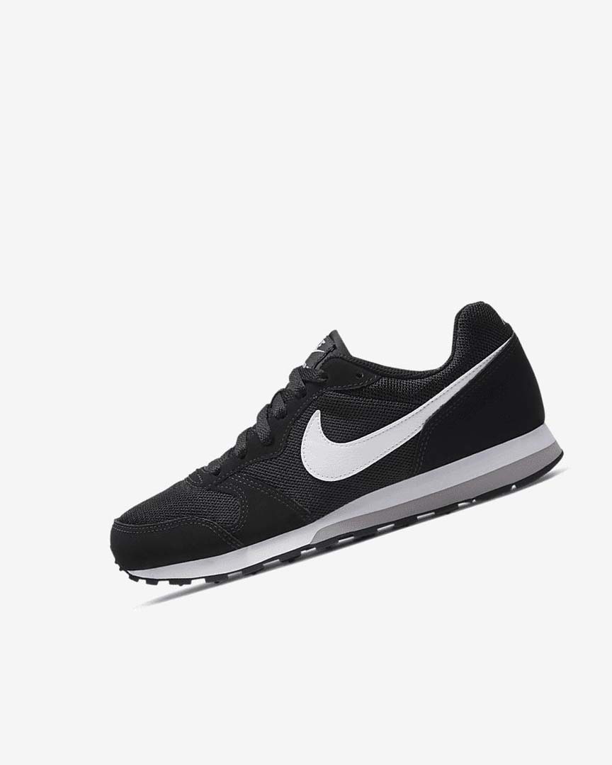 Zapatos Nike MD Runner 2 Niño Negras Gris Blancas | AR4935