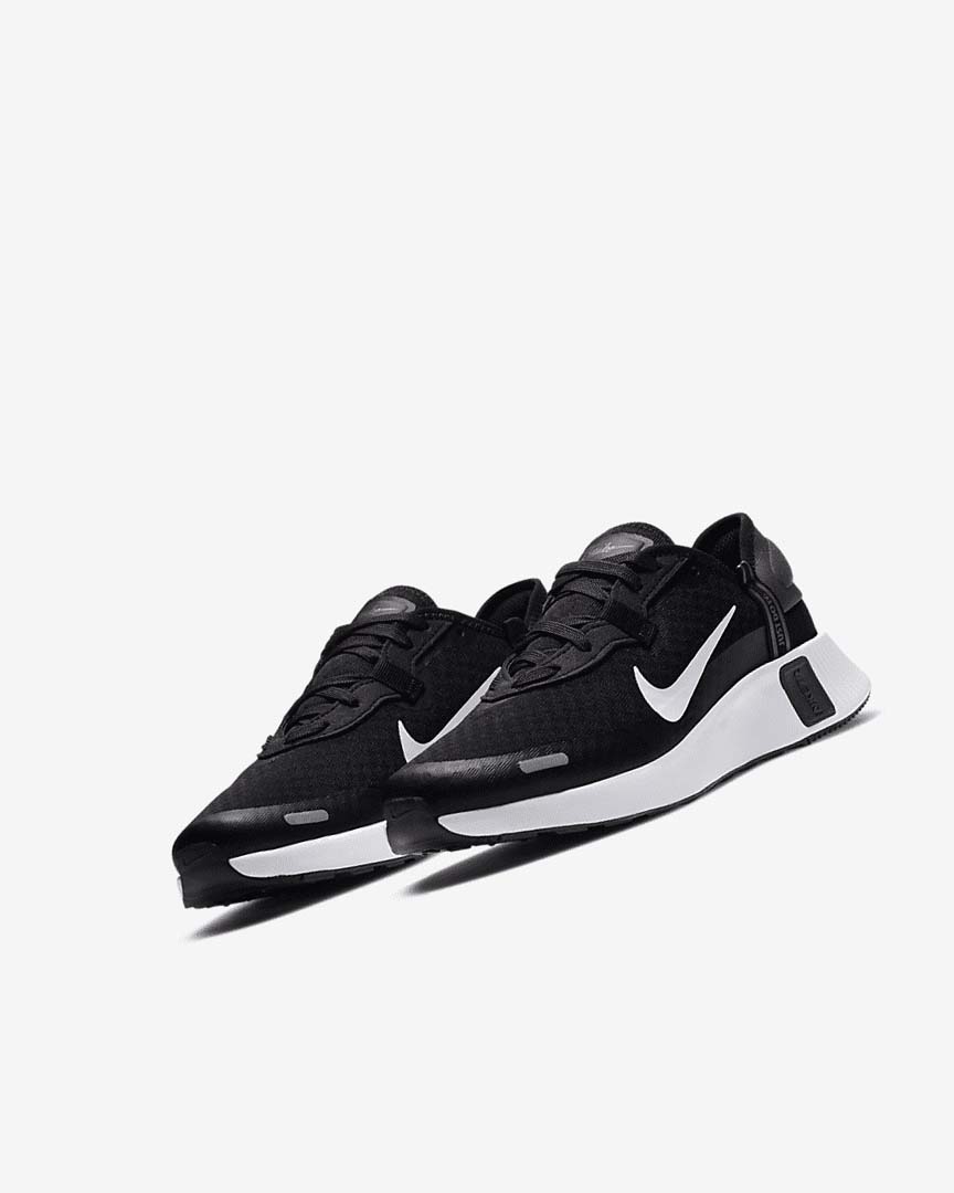 Zapatos Nike Reposto Niña Negras Gris Oscuro Gris Blancas | AR2527