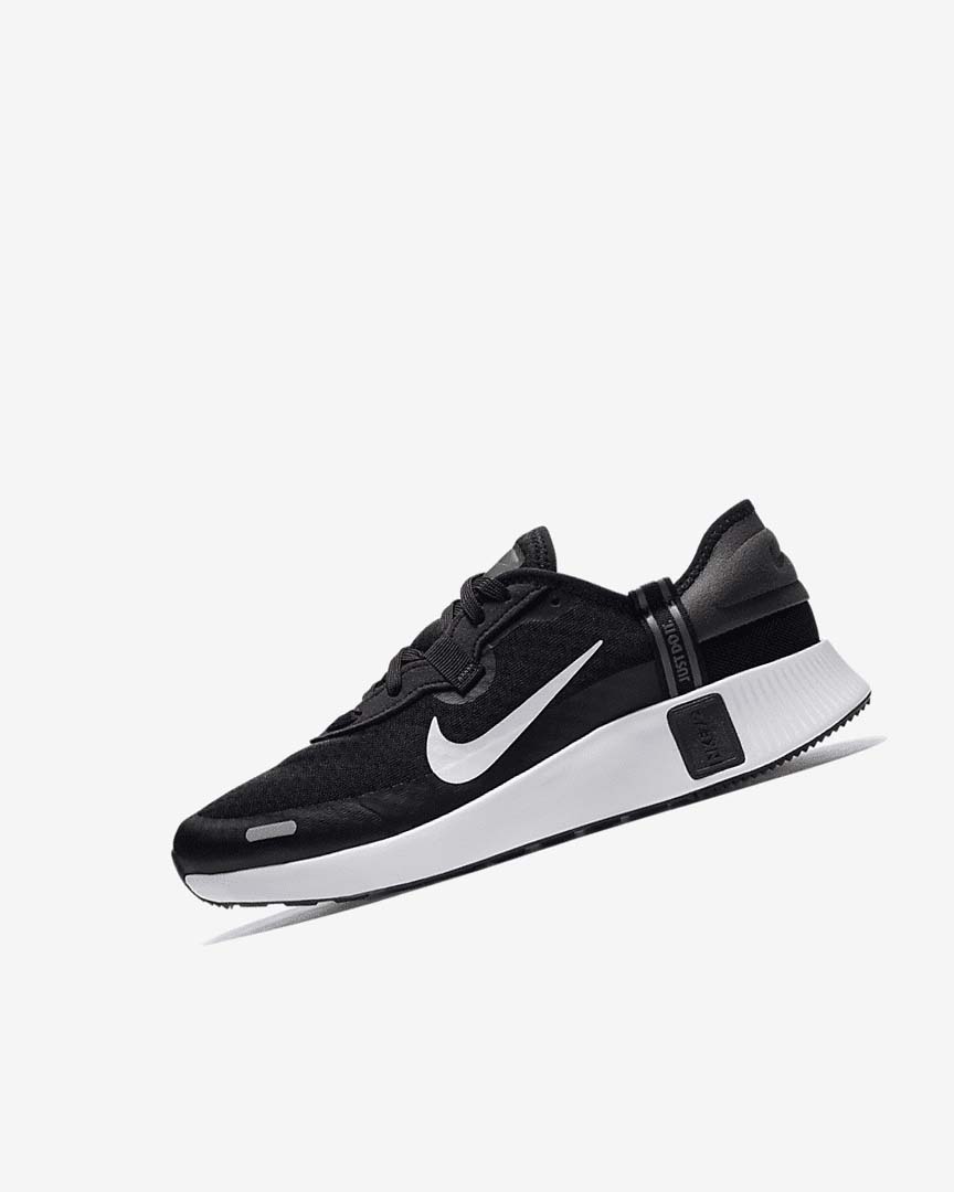 Zapatos Nike Reposto Niña Negras Gris Oscuro Gris Blancas | AR2527