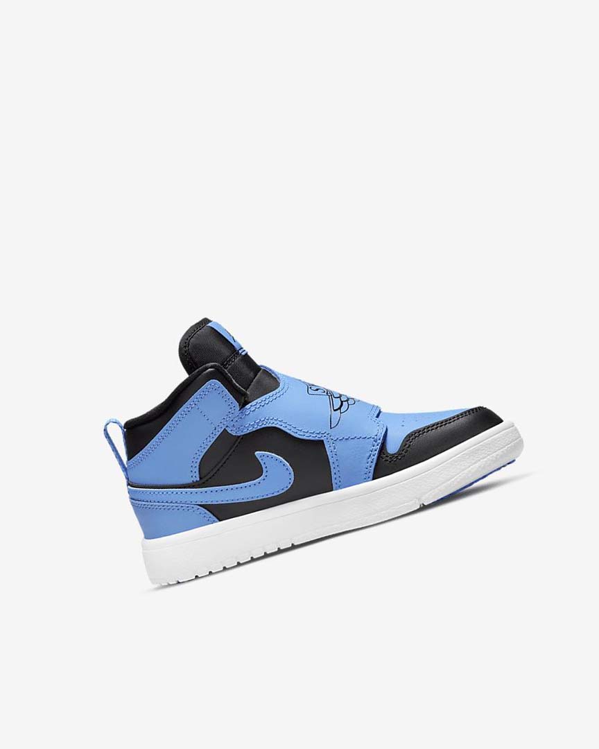 Zapatos Nike Sky Jordan 1 Niño Negras Blancas Azules | AR5423