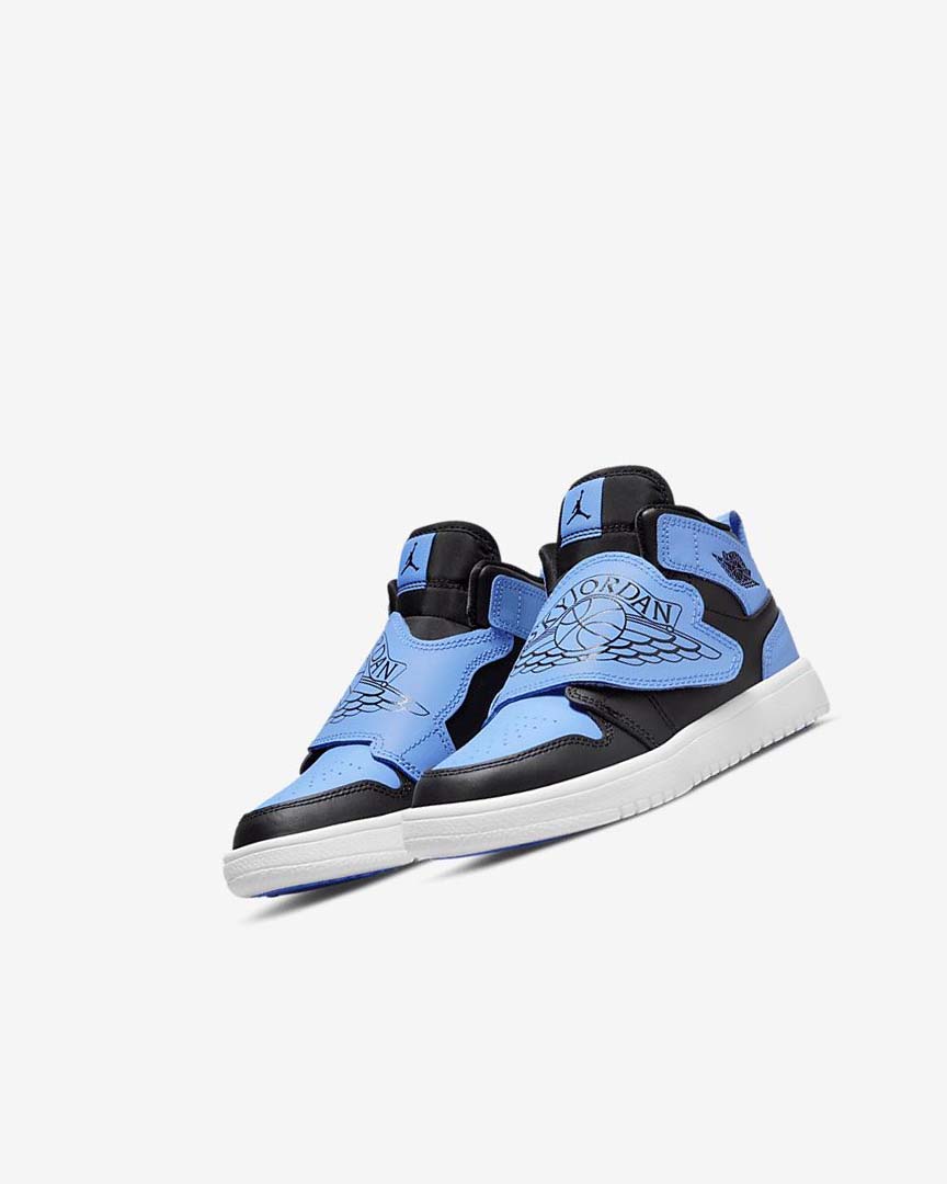 Zapatos Nike Sky Jordan 1 Niño Negras Blancas Azules | AR5423