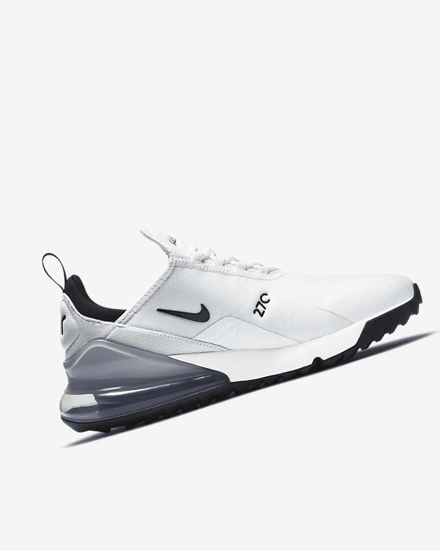 Zapatos de Golf Nike Air Max 270 G Mujer Blancas Plateadas Negras | AR4752