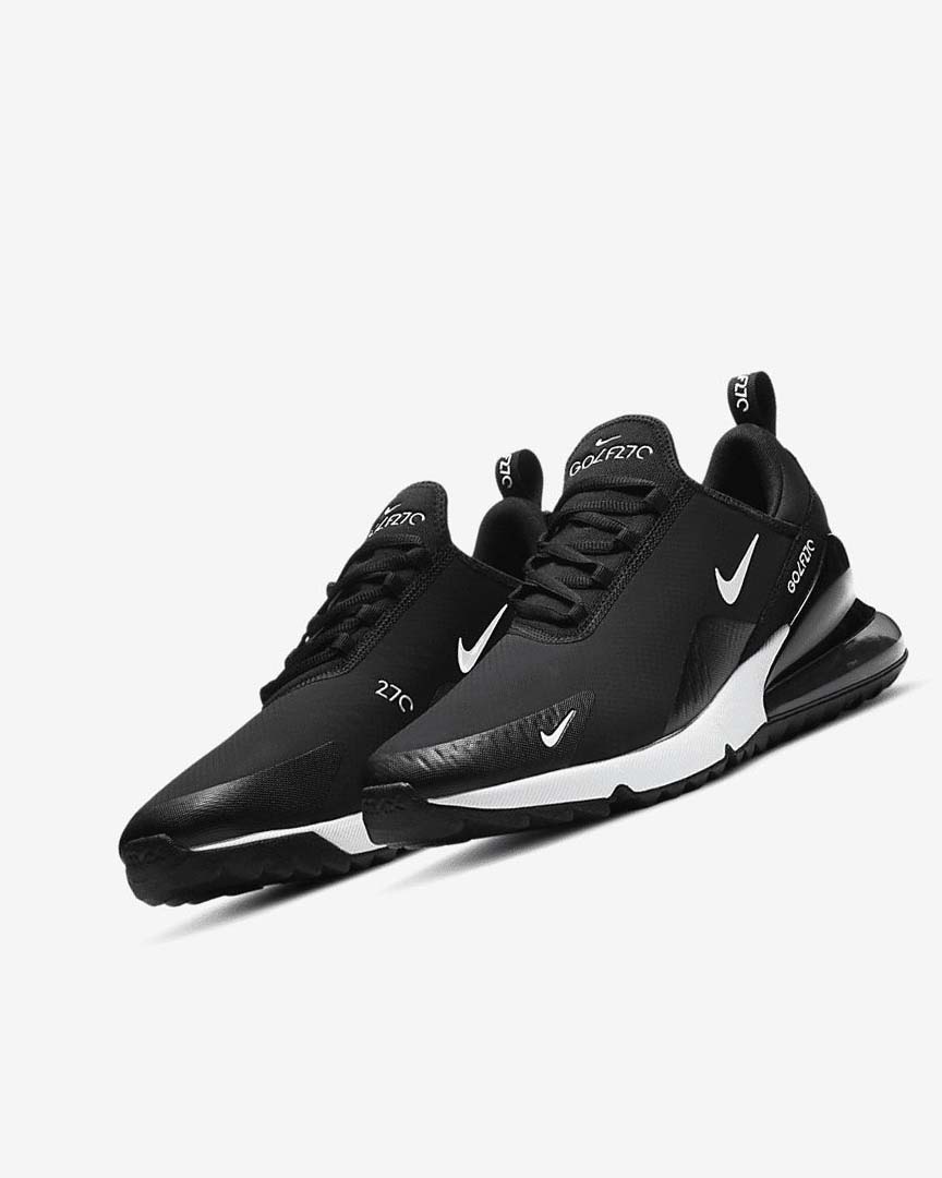 Zapatos de Golf Nike Air Max 270 G Mujer Negras Blancas | AR5045