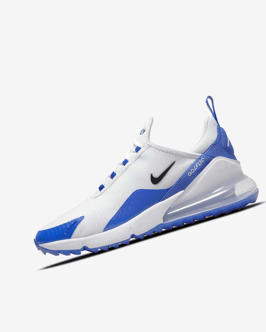 Zapatos de Golf Nike Air Max 270 G Mujer Blancas Azules Plateadas Negras | AR5209