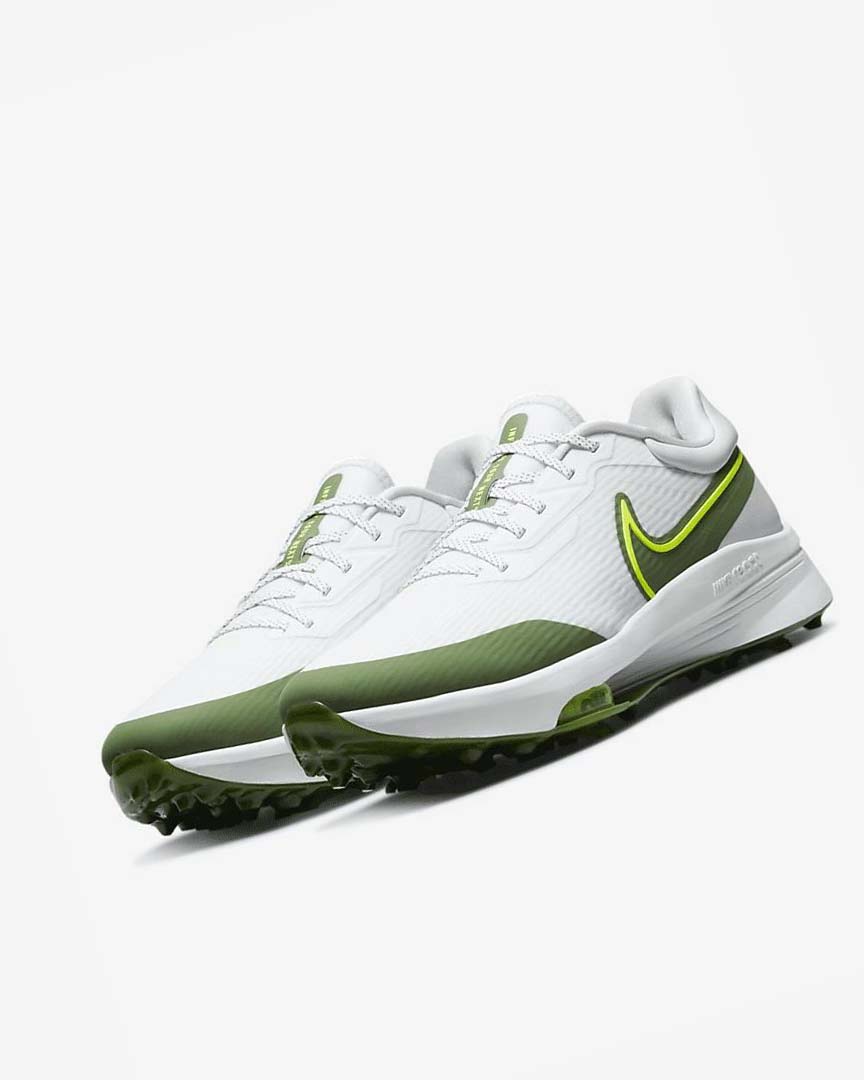 Zapatos de Golf Nike Air Zoom Infinity Tour NEXT% Hombre Blancas Plateadas | AR2620