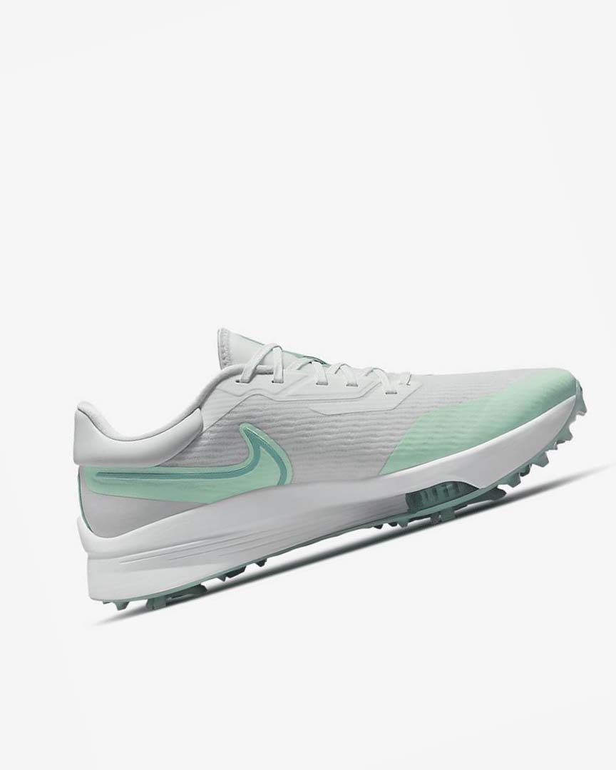 Zapatos de Golf Nike Air Zoom Infinity Tour NEXT% Hombre Blancas Verde Menta Plateadas Turquesa | AR4682