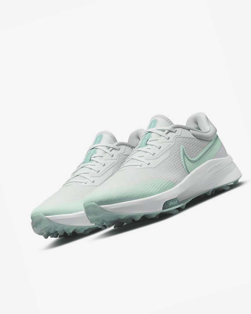 Zapatos de Golf Nike Air Zoom Infinity Tour NEXT% Hombre Blancas Verde Menta Plateadas Turquesa | AR4682