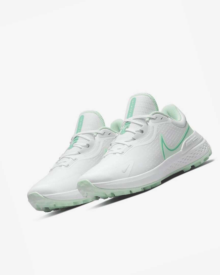 Zapatos de Golf Nike Infinity Pro 2 Hombre Blancas Turquesa Verde Menta | AR3191