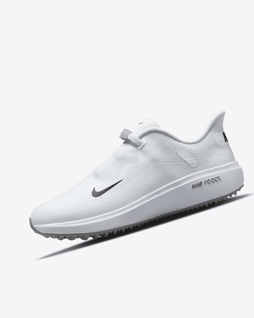 Zapatos de Golf Nike React Ace Tour Mujer Blancas Gris Claro Negras | AR2682