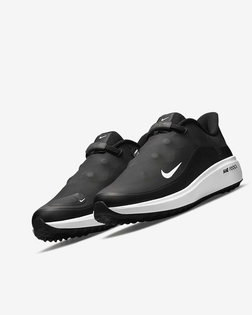 Zapatos de Golf Nike React Ace Tour Mujer Negras Metal Gris Oscuro Blancas | AR4855