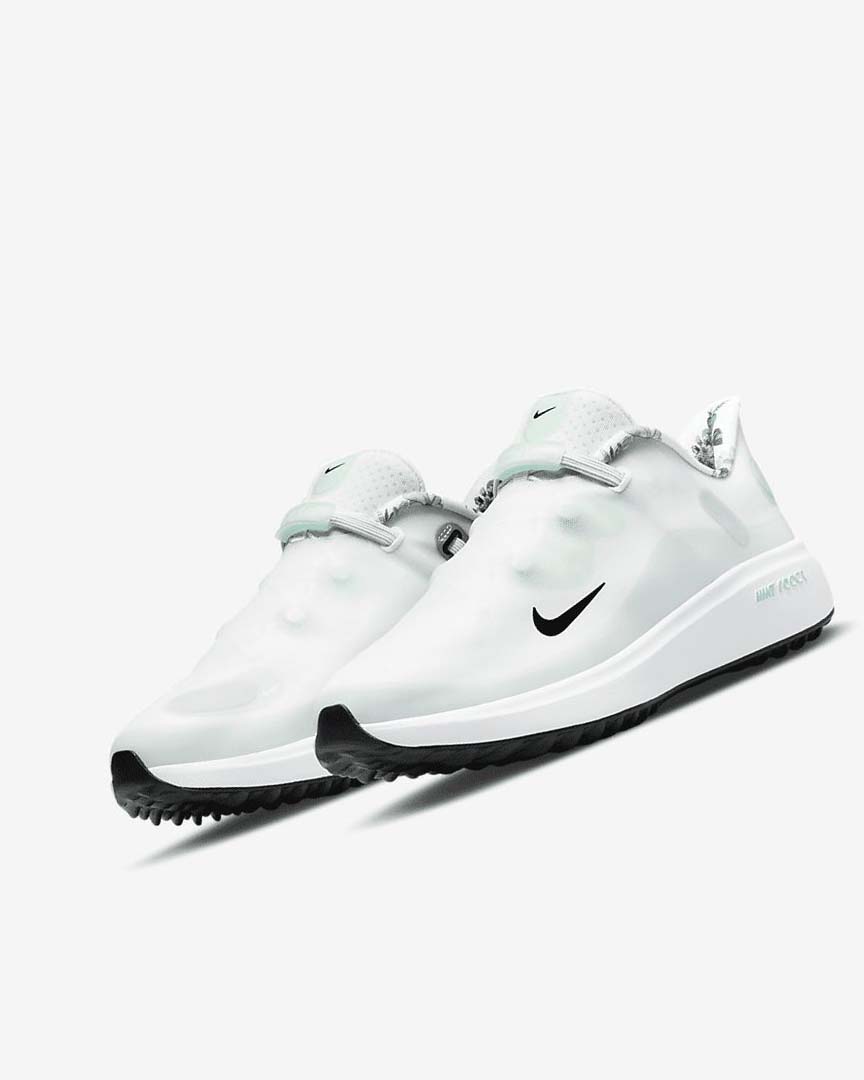 Zapatos de Golf Nike React Ace Tour Mujer Blancas Plateadas Verde Menta Negras | AR5429