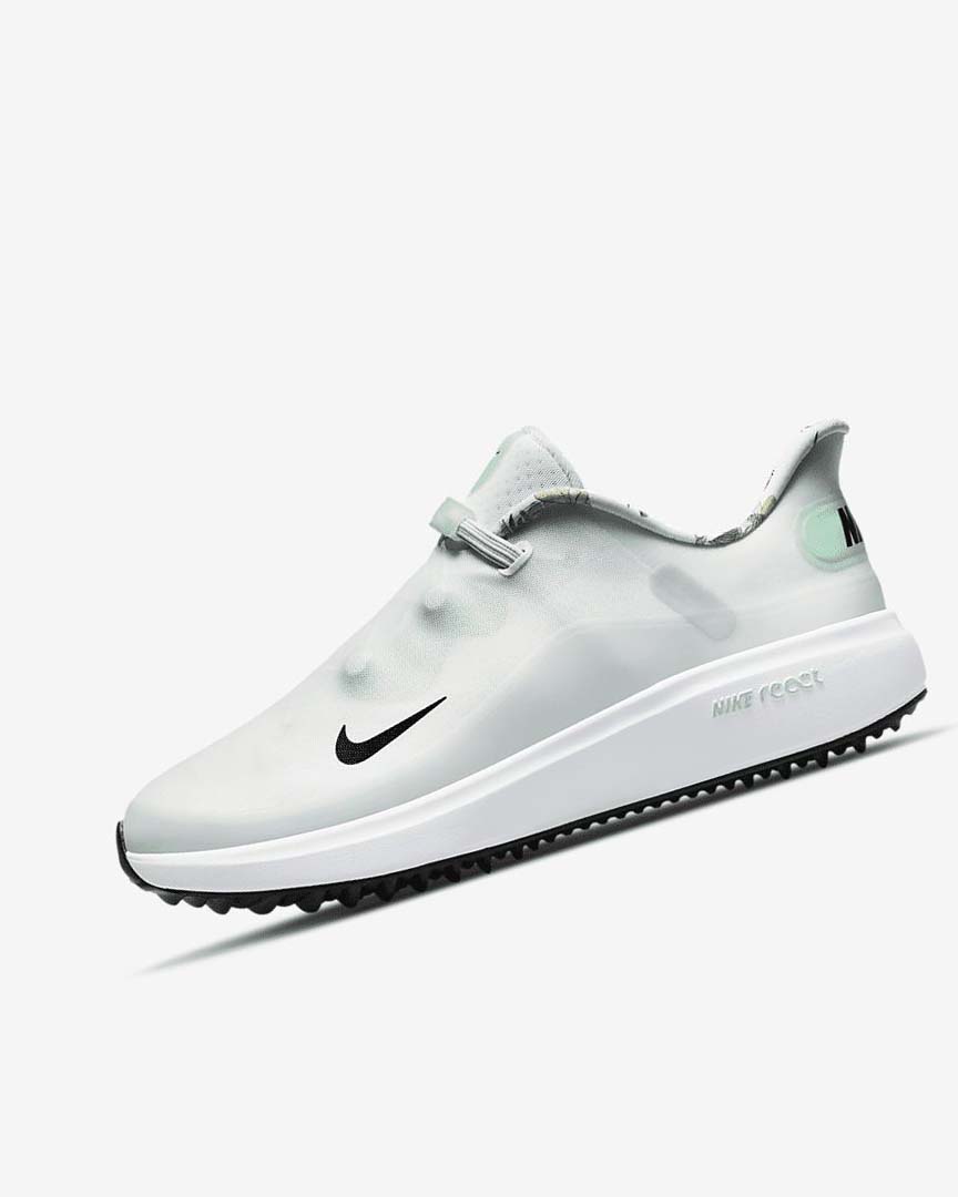 Zapatos de Golf Nike React Ace Tour Mujer Blancas Plateadas Verde Menta Negras | AR5429