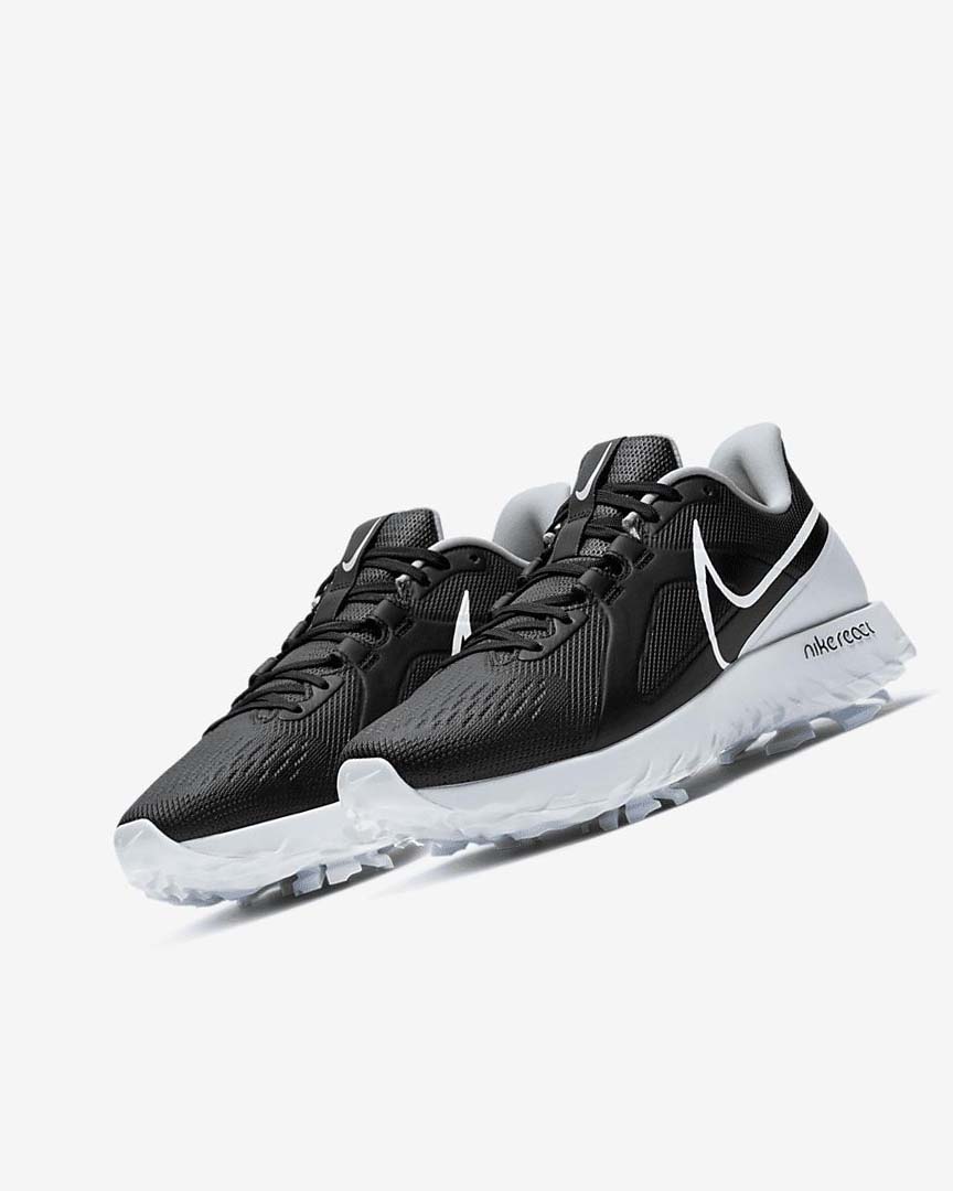 Zapatos de Golf Nike React Infinity Pro Mujer Negras Metal Plateadas Blancas | AR4767