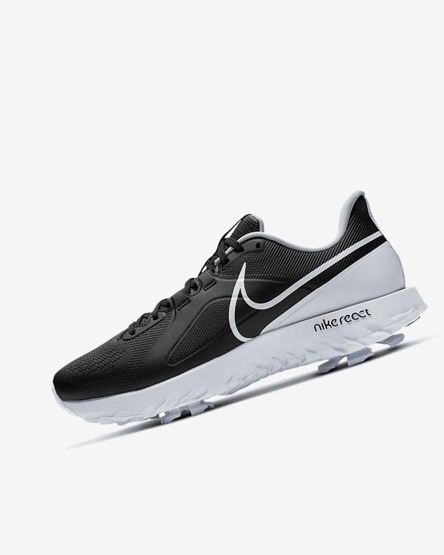 Zapatos de Golf Nike React Infinity Pro Mujer Negras Metal Plateadas Blancas | AR4767