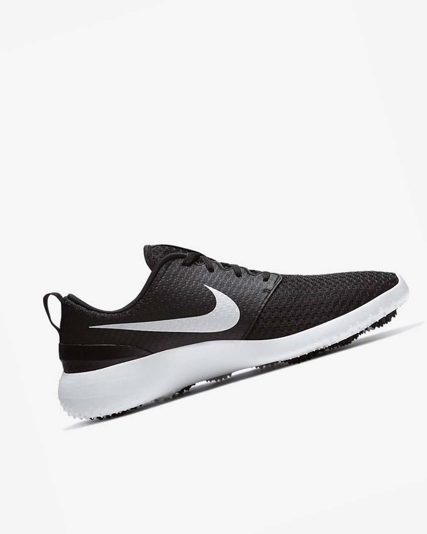 Zapatos de Golf Nike Roshe G Hombre Negras Blancas Metal Blancas | AR3147