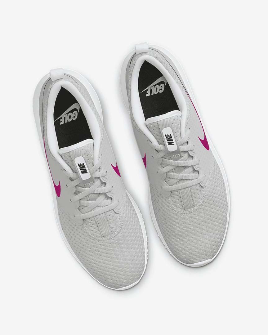 Zapatos de Golf Nike Roshe G Mujer Blancas Negras Rosas | AR2696