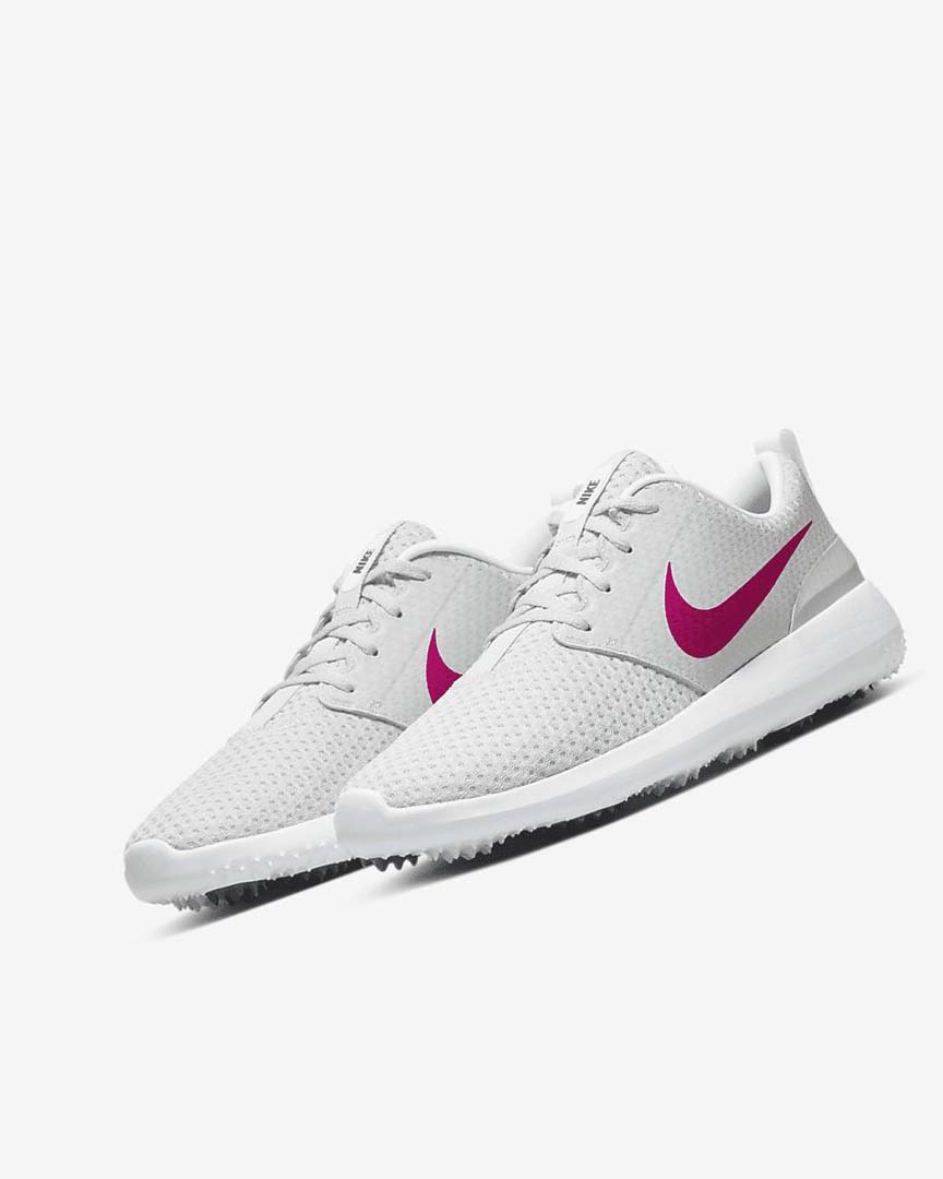 Zapatos de Golf Nike Roshe G Mujer Blancas Negras Rosas | AR2696